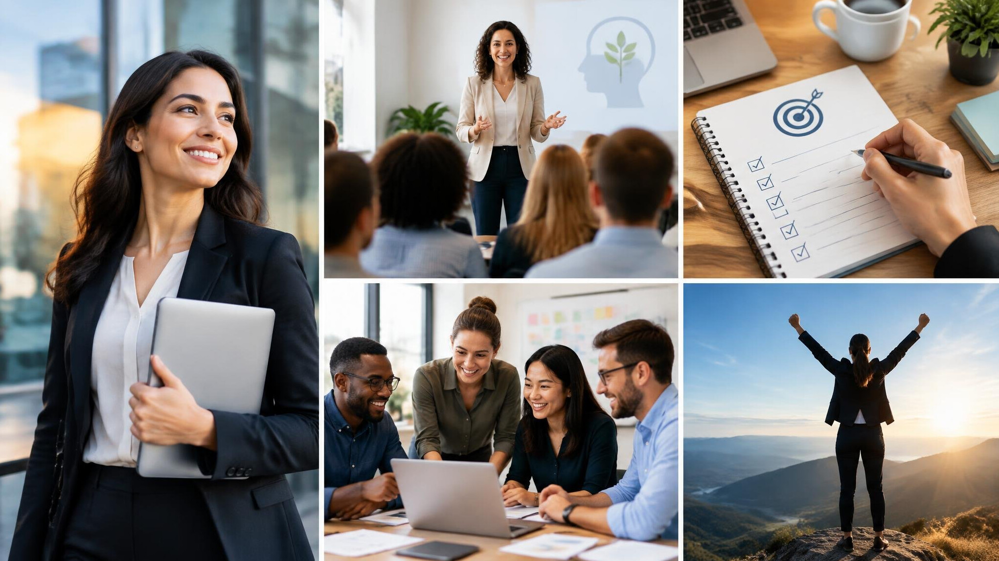 professional woman succeeding in career